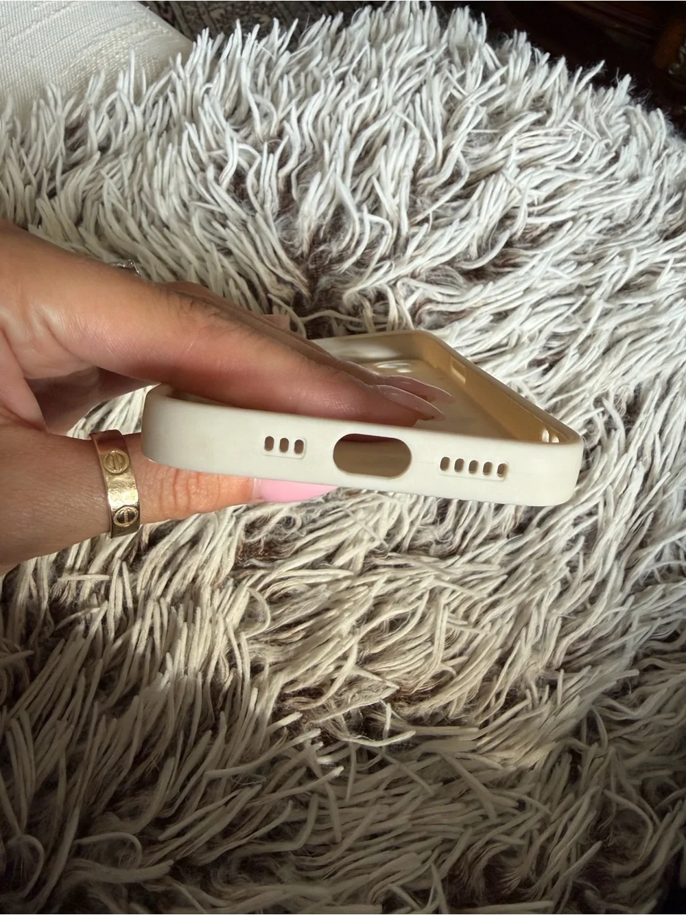 Stylish Beige Floral Collage Phone Case - Compatible Cell Accessory iPhone 13